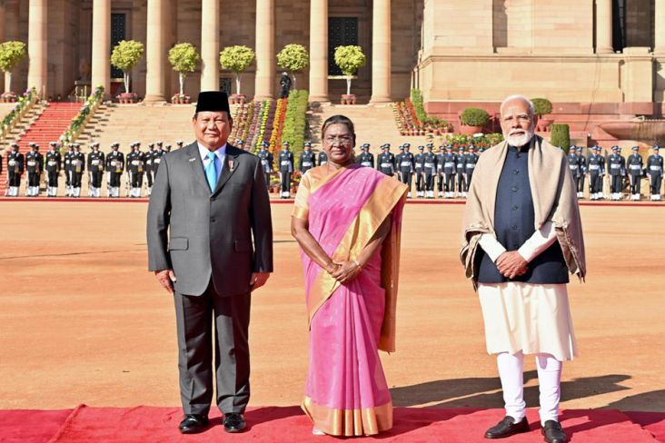Prabowo Diterima di Rashtrapati Bhavan, Berjanji Tak Akan Lupa Bantuan India