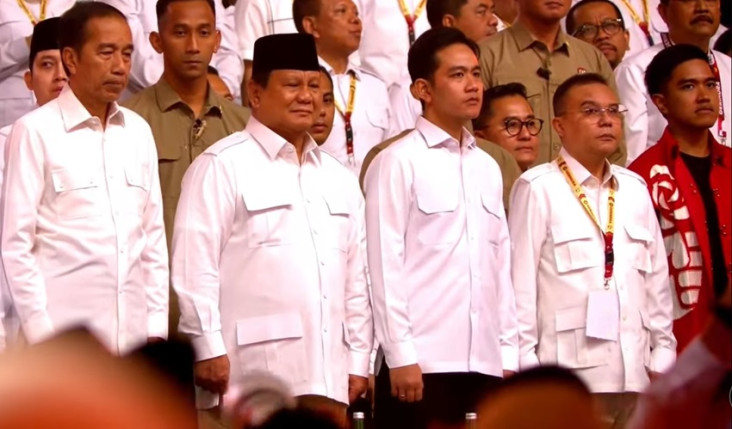 Para Tamu Undangan Tersihir dengan Kehadiran Jokowi dan Kaesang Pangarep di Acara Perayaan HUT ke-17 Gerindra di Bogor