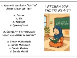 Latihan Soal PAI Kelas 4 SD: Mengaji dan Memahami QS At-Tin serta Hadis Silaturahmi