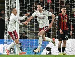 Hasil Liga Inggris – Kesalahan Magalhaes Dihukum, Arsenal Menang Dramatis 5 Gol Lawan Bournemouth