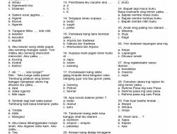 Soal PAT/SAT Bahasa Jawa Kelas 7 SMP Semester 2 dengan Pembahasan
