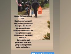 Setiap Hari Kakek Berjalan 15 KM Jual Kain Untuk Rp 3 Ribu