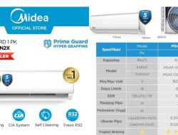 Ulasan Lengkap AC Midea R32 MSAF-09CRN2X, Temukan Fitur Unggulannya