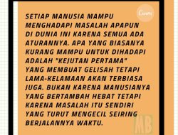 Setiap Orang Menghadapi Masalahnya Sendiri