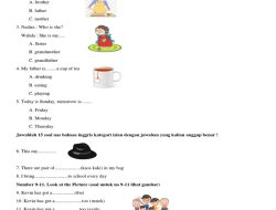 Sebelum Memakai Sepatu? Soal Bahasa Inggris Kelas 2 SD Semester 2