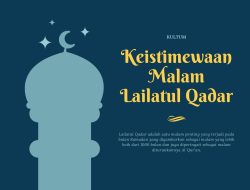Kultum Milenial: Keistimewaan Malam Lailatul Qadar oleh Ali Junandar Sumaga
