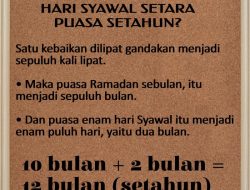 Manfaat Puasa Syawal 6 Hari, Setara Puasa Sepanjang Tahun