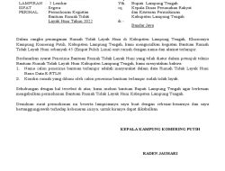 Camat Jamin Pendidikan, Usulkan Bedah Rumah Warga Panjang Siti Khodijah