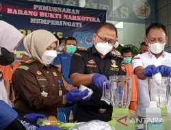 BNN Aceh hancurkan sabu hampir lima kilogram
